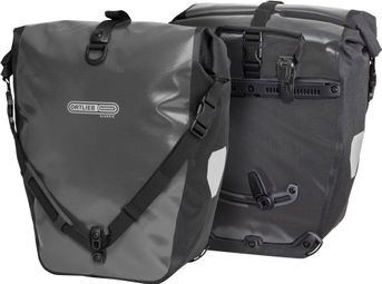 Pair of Bike Bag 40 L Asphalt Grey Black