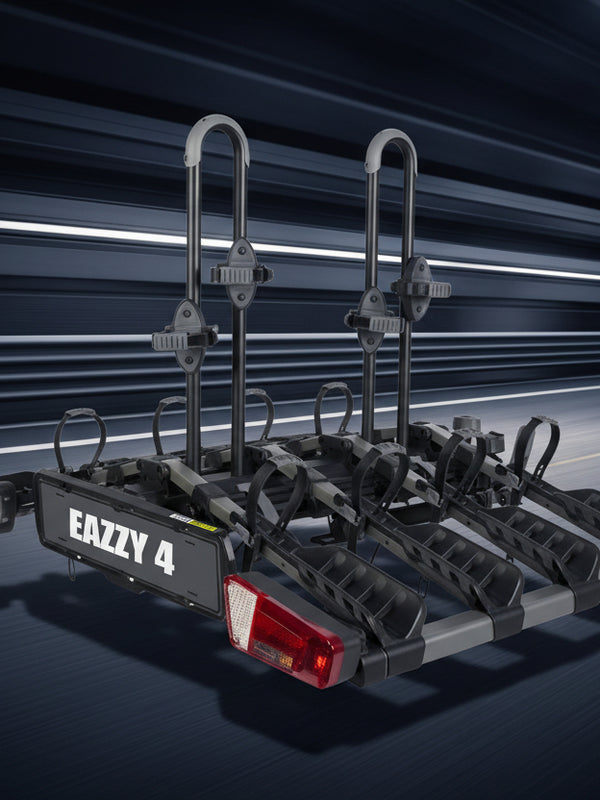 4 Towbar Bike Rack 13 Pins - 4 Bikes Black