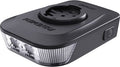 Black front light with integrated / Wahoo GPS holder