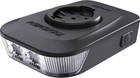 Black front light with integrated / Wahoo GPS holder