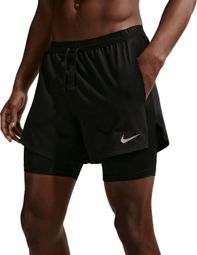 5in Men's 2-in-1 Shorts Black