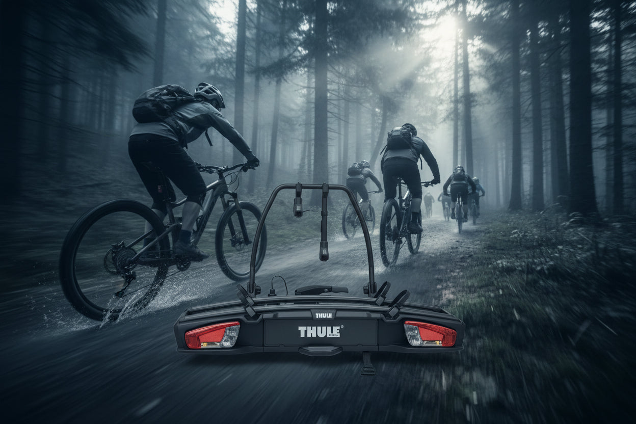 Towbar Bike Rack - 2 Bikes (E-Bikes Compatible) Black