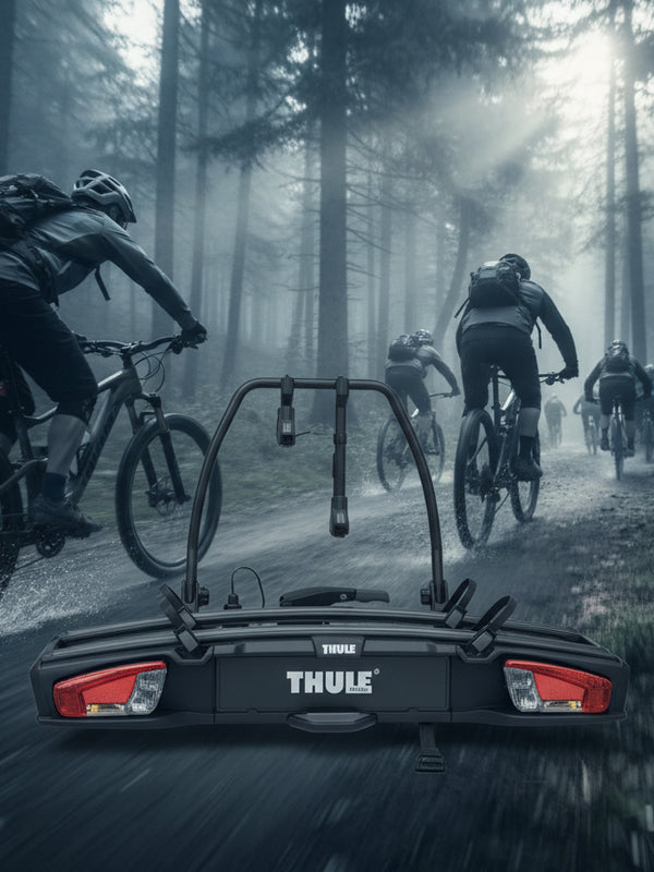 Towbar Bike Rack - 2 Bikes (E-Bikes Compatible) Black