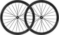 Pair of 45 Disc 700mm Wheels | 12x100 - 12x142 mm | Centerlock | Black
